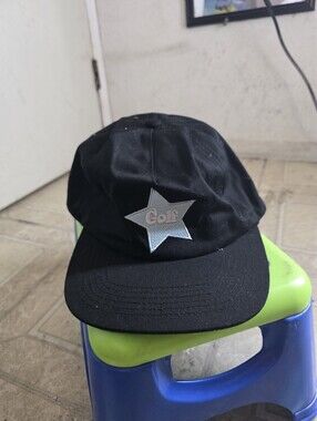Golf Wang Black Blue Star Logo Snapback Adjustable Hat